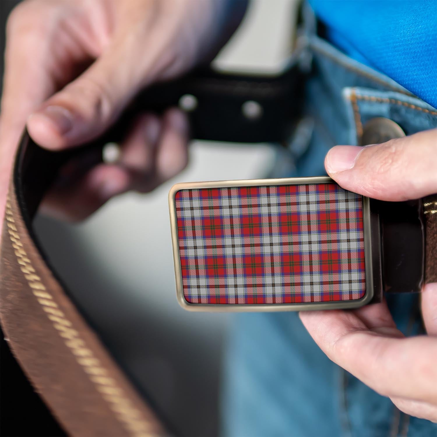 MacCulloch Dress Tartan Belt Buckles - Tartanvibesclothing