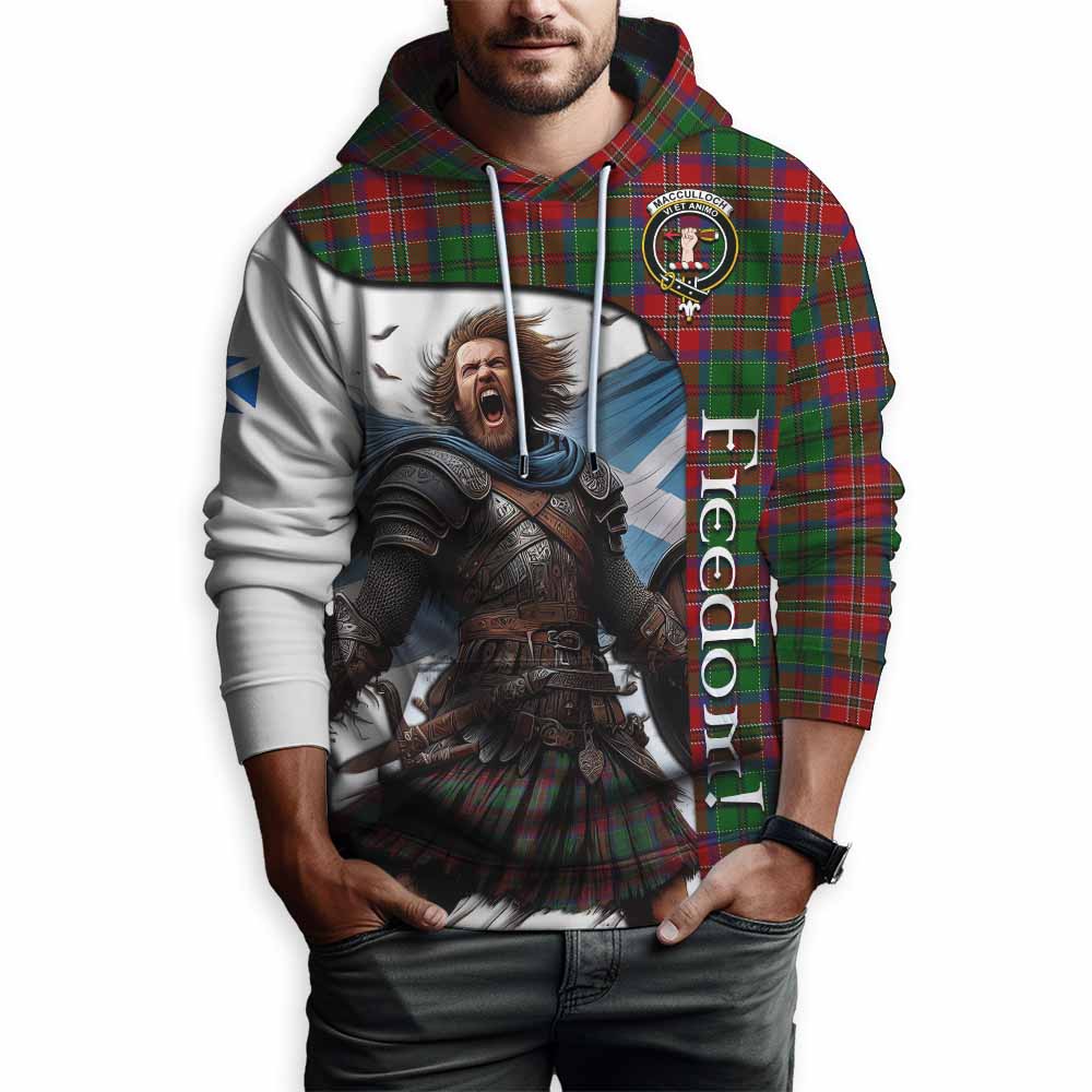 Tartan Vibes Clothing MacCulloch (McCulloch) Crest Tartan Hoodie Inspired by the Freedom of Scottish Warrior