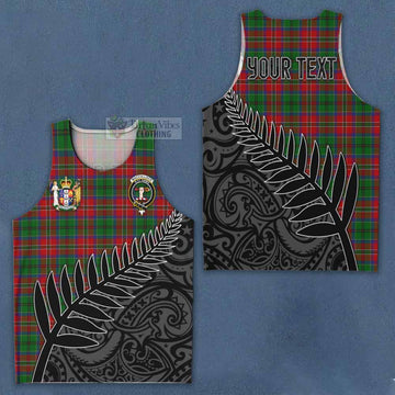 MacCulloch (McCulloch) Crest Tartan Men's Tank Top with New Zealand Silver Fern Half Style