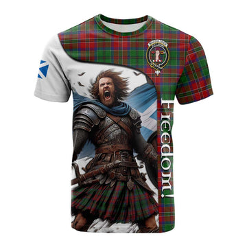 MacCulloch (McCulloch) Crest Tartan Cotton T-shirt Inspired by the Freedom of Scottish Warrior