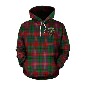 MacCulloch (McCulloch) Tartan Cotton Hoodie with Family Crest Celtic Skull Style