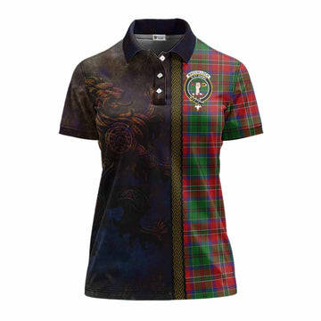 MacCulloch (McCulloch) Tartan Family Crest Women's Polo Shirt Alba Gu Brath Be Brave Lion Ancient Style Women - Tartan Vibes Clothing