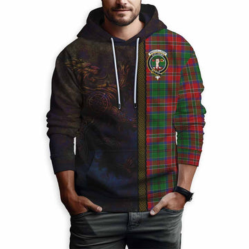 MacCulloch (McCulloch) Tartan Family Crest Hoodie Alba Gu Brath Be Brave Lion Ancient Style Pullover Hoodie - Tartan Vibes Clothing