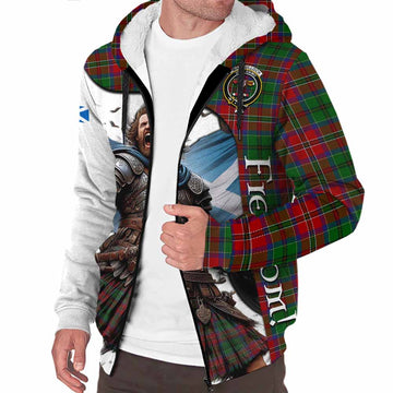 MacCulloch (McCulloch) Crest Tartan Sherpa Hoodie Inspired by the Freedom of Scottish Warrior