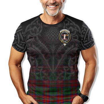 MacCulloch (McCulloch) Tartan T-Shirt with Family Crest Celtic Thistle Vibes