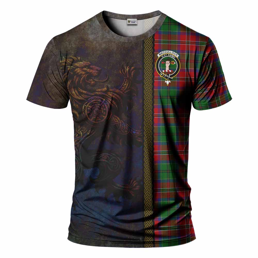 MacCulloch (McCulloch) Tartan Family Crest T-Shirt Alba Gu Brath Be Brave Lion Ancient Style Kid's Shirt - Tartan Vibes Clothing