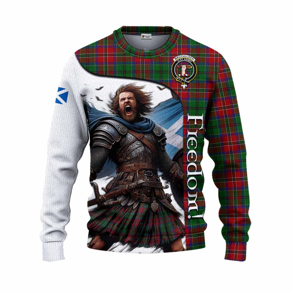 Tartan Vibes Clothing MacCulloch (McCulloch) Crest Tartan Knitted Sweater Inspired by the Freedom of Scottish Warrior