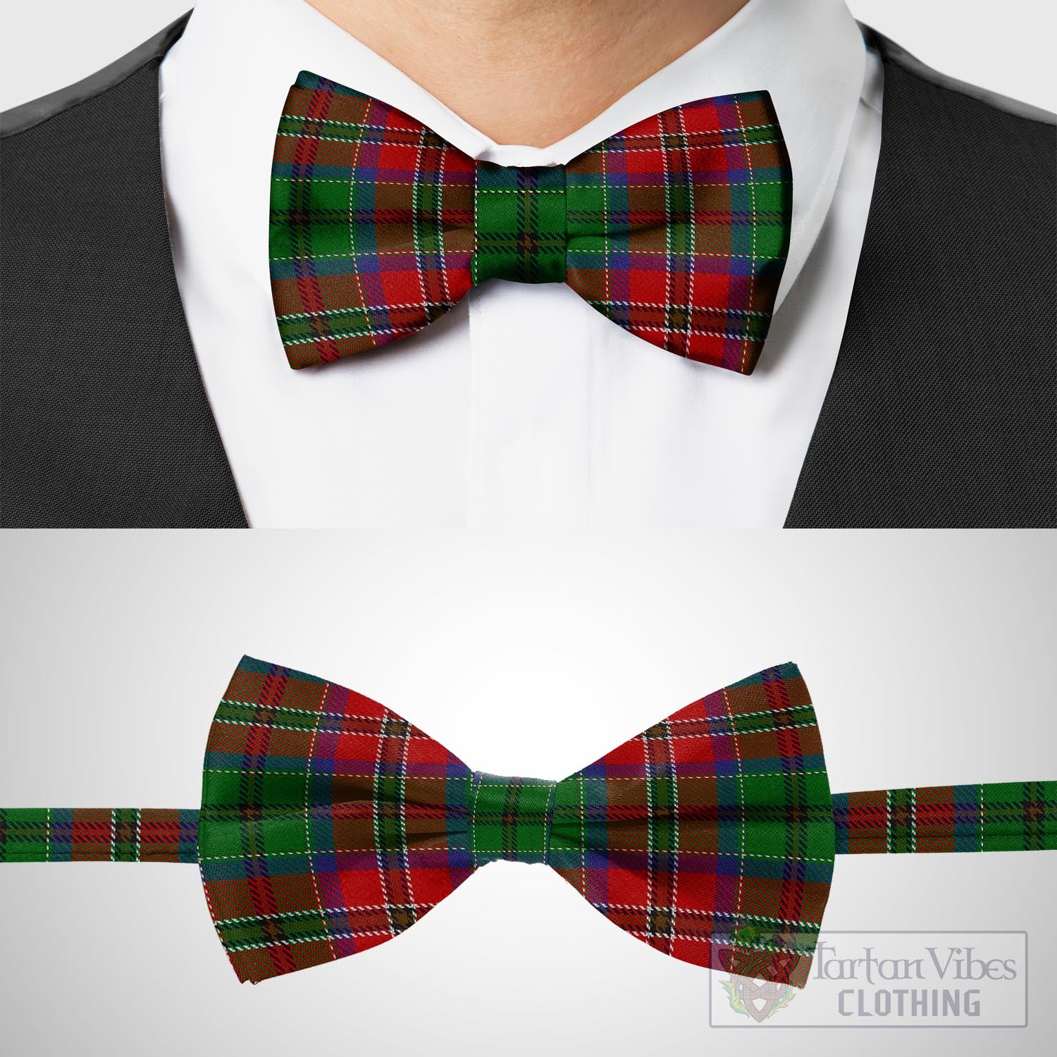 Tartan Vibes Clothing MacCulloch (McCulloch) Tartan Bow Tie