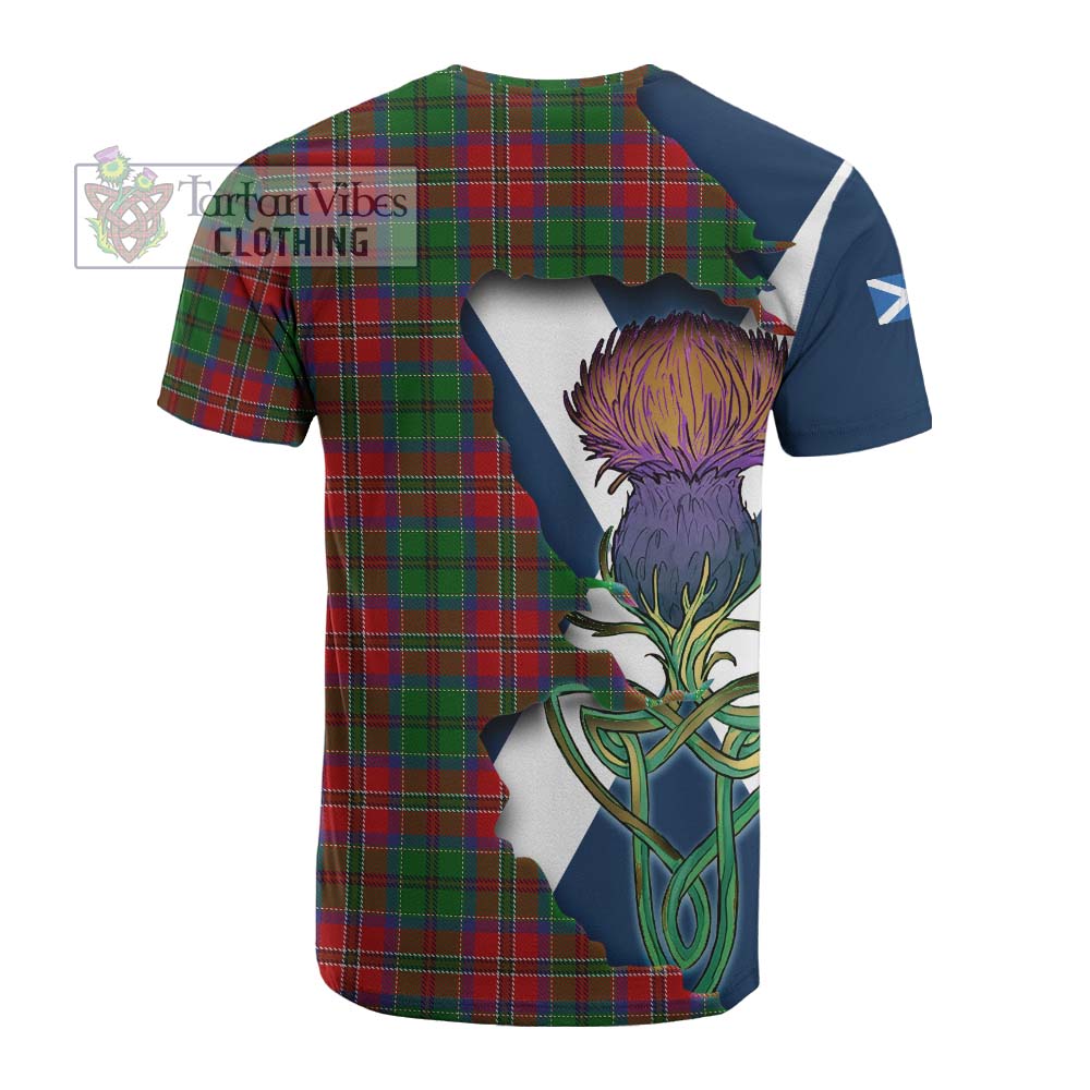 MacCulloch (McCulloch) Tartan Family Crest Cotton T-shirt Scottish Thistle Celtic Inspired - Tartan Vibes Clothing