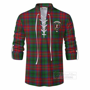 MacCulloch (McCulloch) Tartan Ghillie Kilt Shirt with Family Crest DNA In Me Style