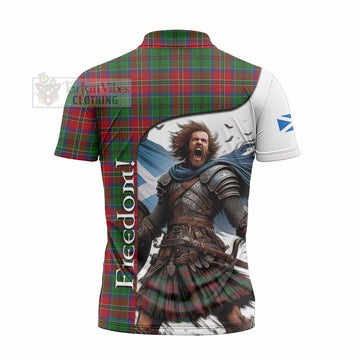 MacCulloch (McCulloch) Crest Tartan Zipper Polo Shirt Inspired by the Freedom of Scottish Warrior