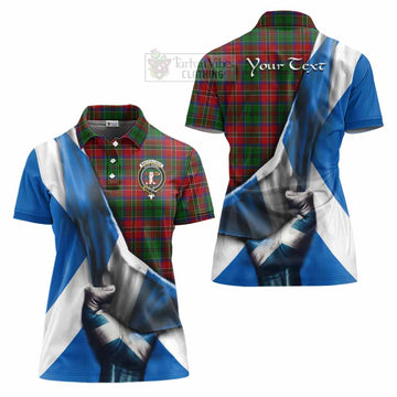 MacCulloch (McCulloch) Tartan Women's Polo Shirt with Family Crest Scotland Patriotic Style