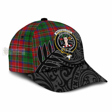 MacCulloch (McCulloch) Tartan Classic Cap with New Zealand Silver Fern Half Style