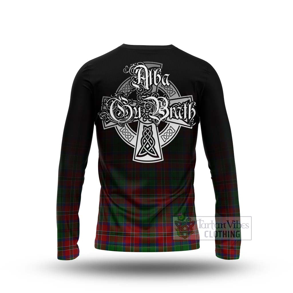 Tartan Vibes Clothing MacCulloch (McCulloch) Tartan Long Sleeve T-Shirt Featuring Alba Gu Brath Family Crest Celtic Inspired