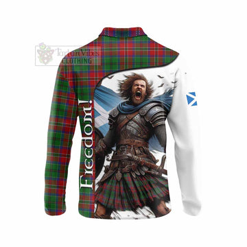 MacCulloch (McCulloch) Crest Tartan Long Sleeve Polo Shirt Inspired by the Freedom of Scottish Warrior