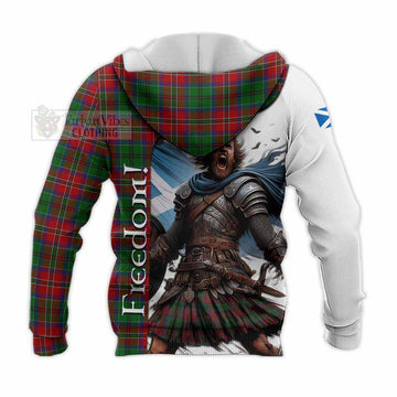 MacCulloch (McCulloch) Crest Tartan Knitted Hoodie Inspired by the Freedom of Scottish Warrior