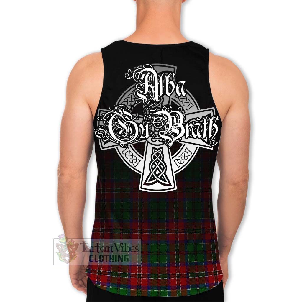 Tartan Vibes Clothing MacCulloch (McCulloch) Tartan Men's Tank Top Featuring Alba Gu Brath Family Crest Celtic Inspired