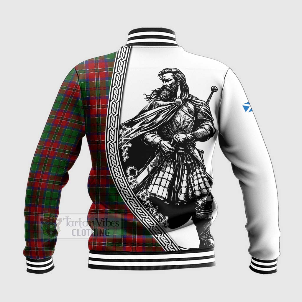 Tartan Vibes Clothing MacCulloch (McCulloch) Tartan Clan Crest Baseball Jacket with Highlander Warrior Celtic Style