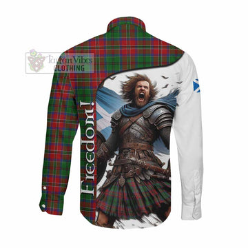 MacCulloch (McCulloch) Crest Tartan Long Sleeve Button Shirt Inspired by the Freedom of Scottish Warrior