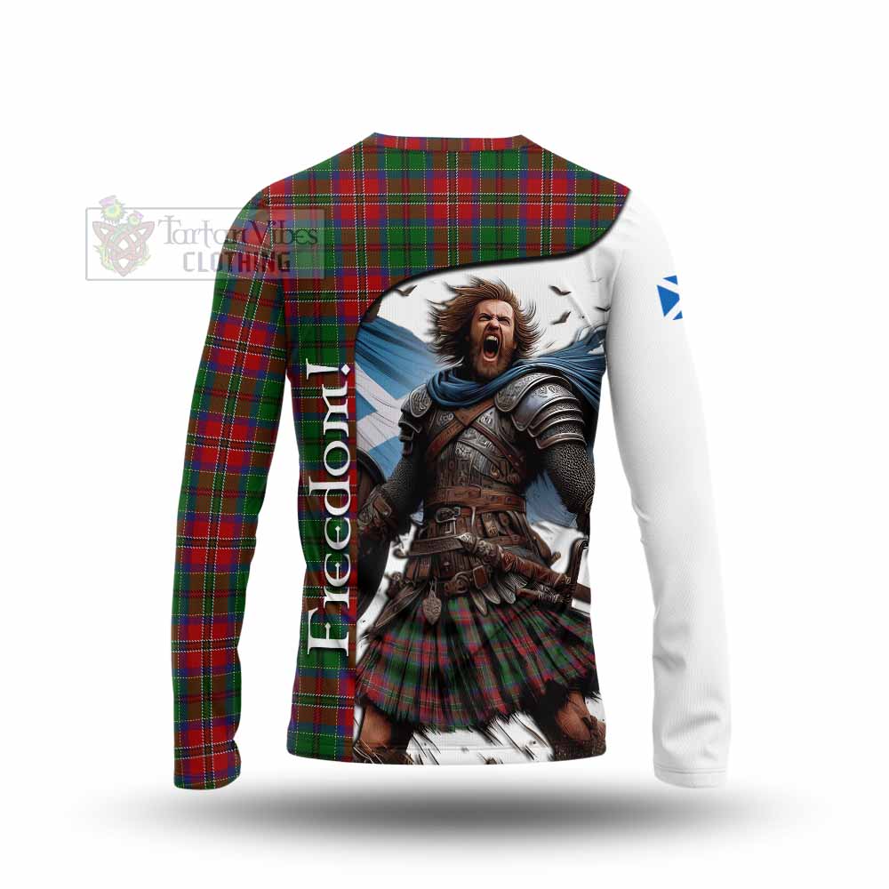 Tartan Vibes Clothing MacCulloch (McCulloch) Crest Tartan Long Sleeve T-Shirt Inspired by the Freedom of Scottish Warrior