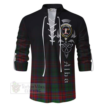 MacCulloch (McCulloch) Tartan Ghillie Kilt Shirt Featuring Alba Gu Brath Family Crest Celtic Inspired