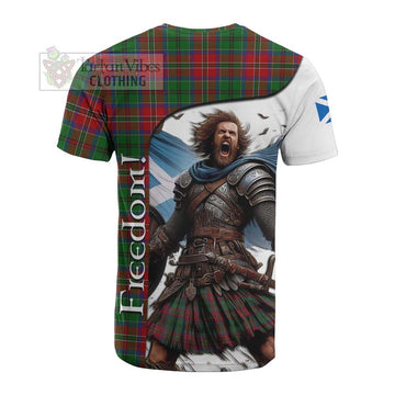 MacCulloch (McCulloch) Crest Tartan Cotton T-shirt Inspired by the Freedom of Scottish Warrior