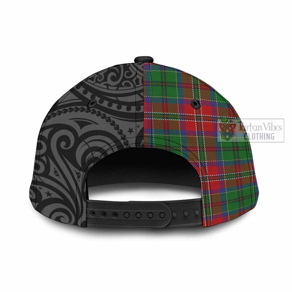 Tartan Vibes Clothing MacCulloch (McCulloch) Tartan Classic Cap with New Zealand Silver Fern Half Style