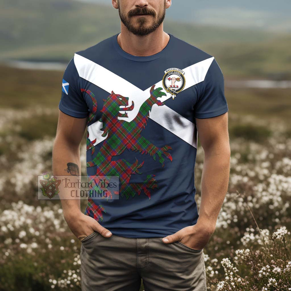 Tartan Vibes Clothing MacCulloch (McCulloch) Tartan Lion Rampant T-Shirt – Proudly Display Your Heritage with Alba Gu Brath and Clan Name