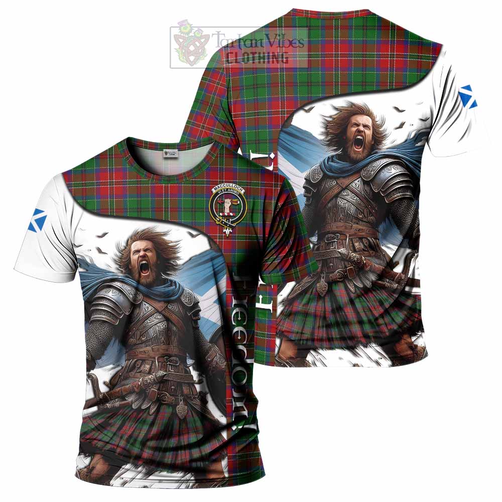 MacCulloch (McCulloch) Crest Tartan T-Shirt Inspired by the Freedom of Scottish Warrior