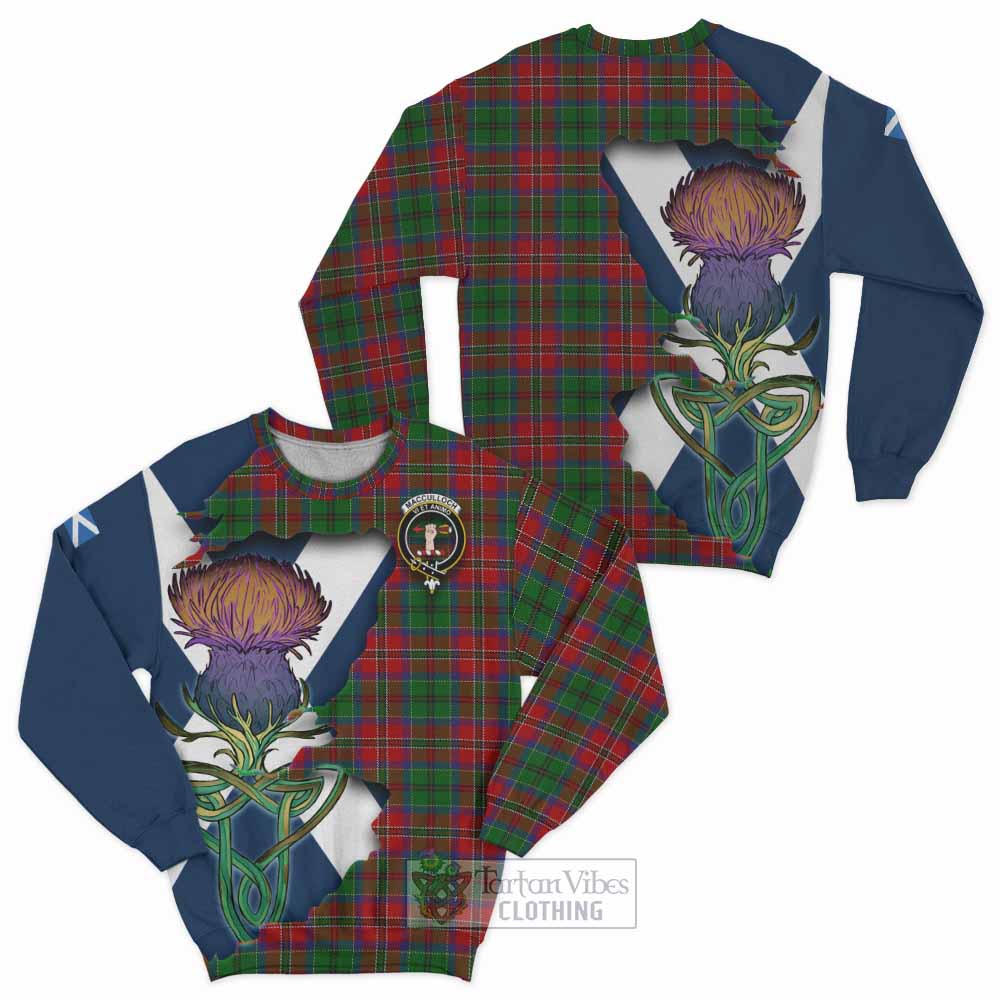 MacCulloch (McCulloch) Tartan Family Crest Sweatshirt Scottish Thistle Celtic Inspired - Tartan Vibes Clothing