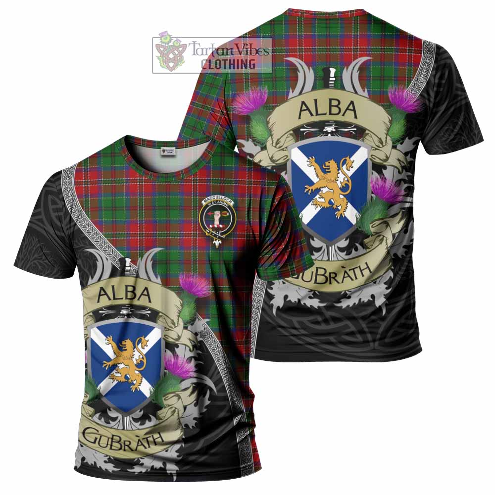 MacCulloch (McCulloch) Tartan Family Crest T-Shirt Lion Rampant Royal Thistle Shield Celtic Inspired - Tartan Vibes Clothing