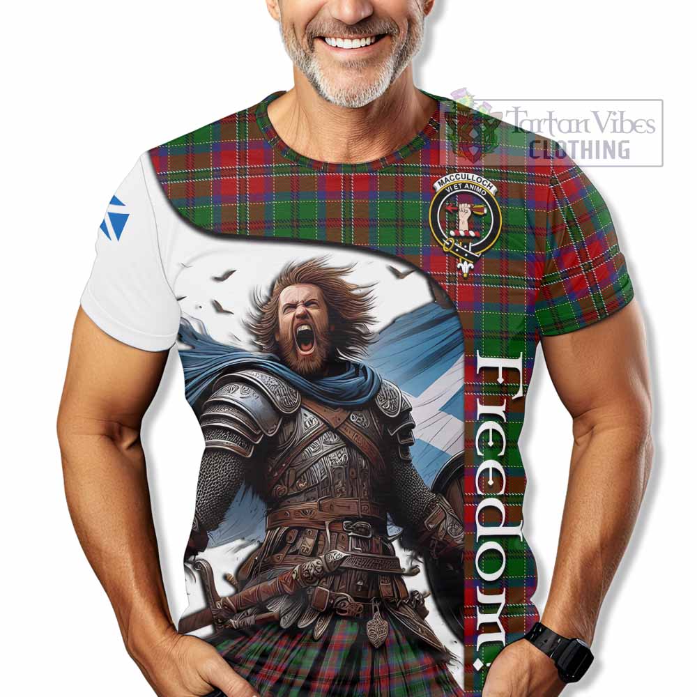 MacCulloch (McCulloch) Crest Tartan T-Shirt Inspired by the Freedom of Scottish Warrior