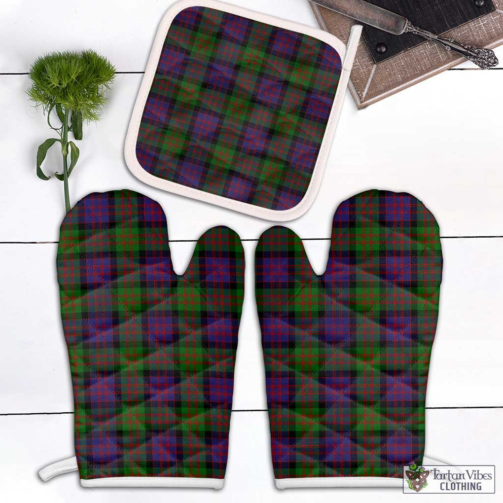 MacDonald (McDonald) Tartan Combo Oven Mitt & Pot-Holder White - Tartan Vibes Clothing