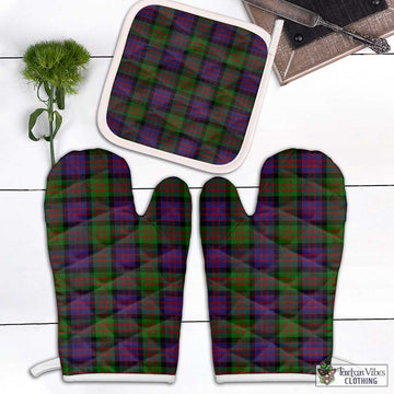 MacDonald (McDonald) Tartan Combo Oven Mitt & Pot-Holder White - Tartan Vibes Clothing