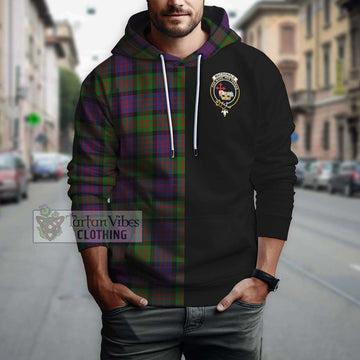 MacDonald (McDonald) Tartan Hoodie with Family Crest and Half Of Me Style