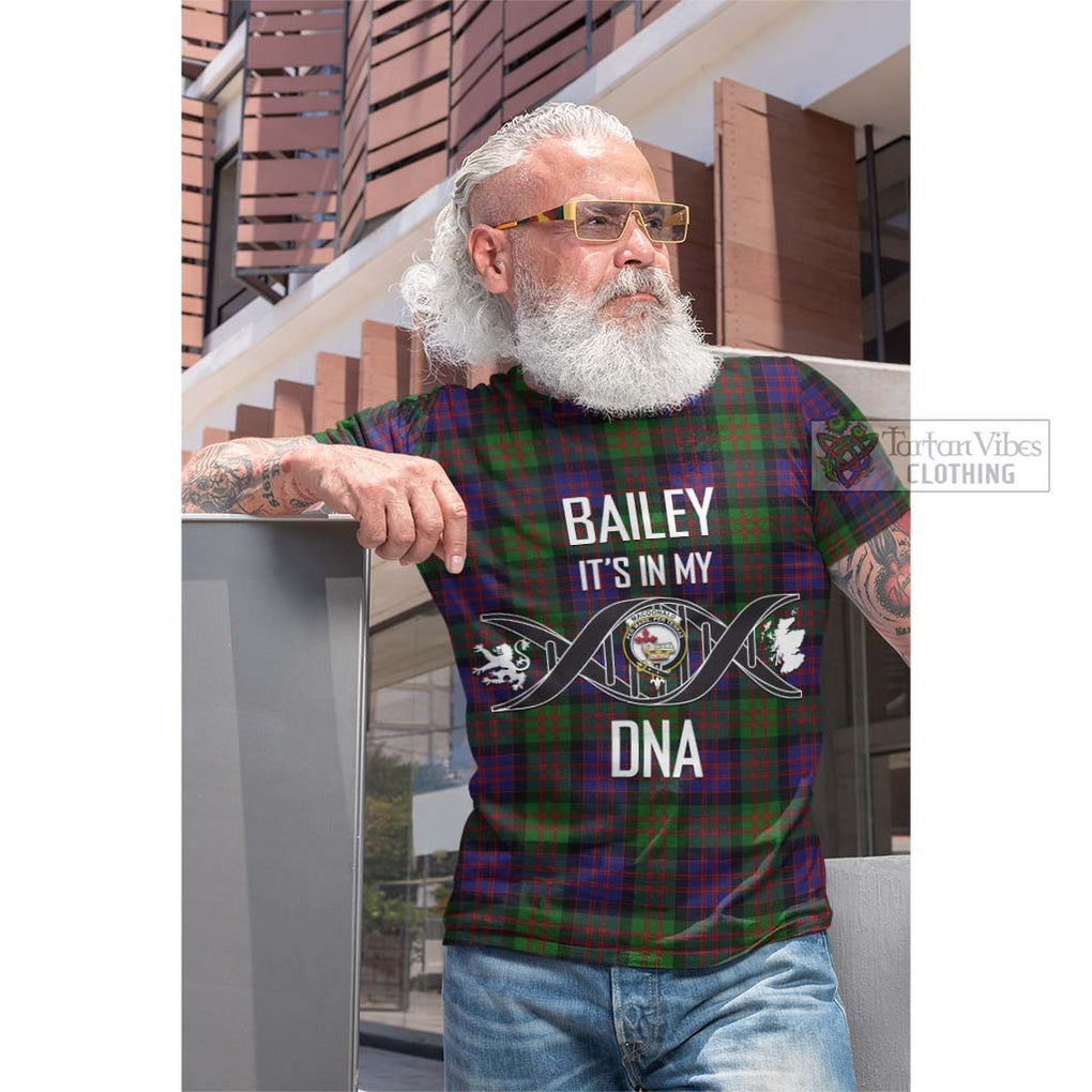 Tartan Vibes Clothing MacDonald Tartan Cotton T-shirt with Family Crest DNA In Me Style