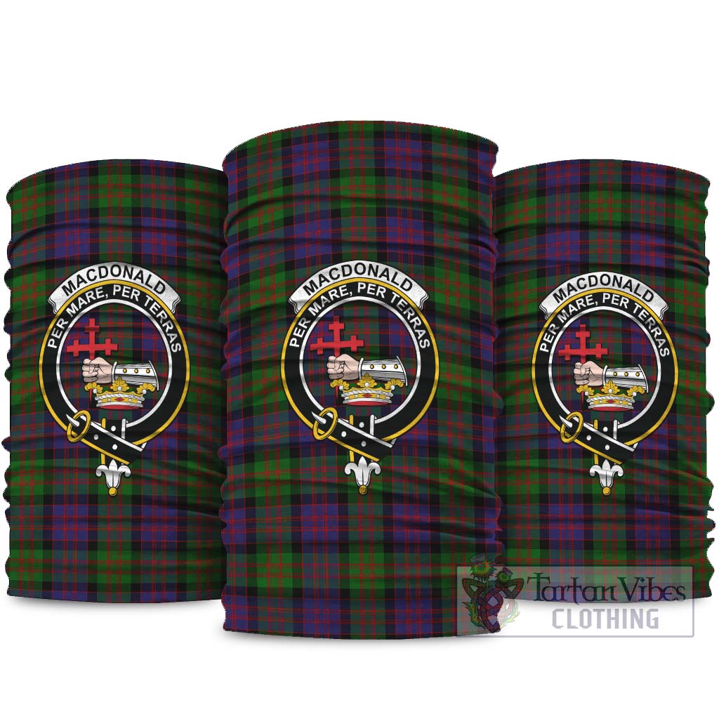 MacDonald Tartan Neck Gaiters, Tartan Bandanas, Tartan Head Band with Family Crest