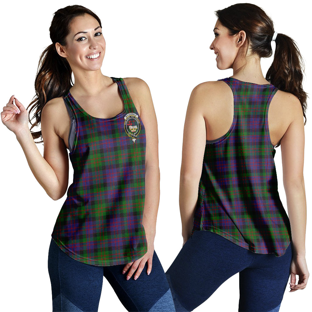 macdonald-tartan-women-racerback-tanks-with-family-crest