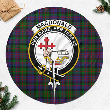 MacDonald (McDonald) Tartan Christmas Tree Skirt with Family Crest