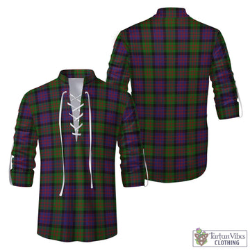 MacDonald (McDonald) Tartan Men's Scottish Traditional Jacobite Ghillie Kilt Shirt