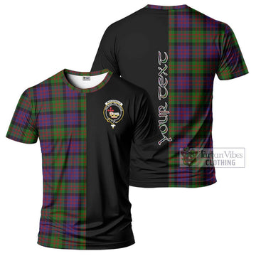 MacDonald (McDonald) Tartan T-Shirt with Family Crest and Half Of Me Style