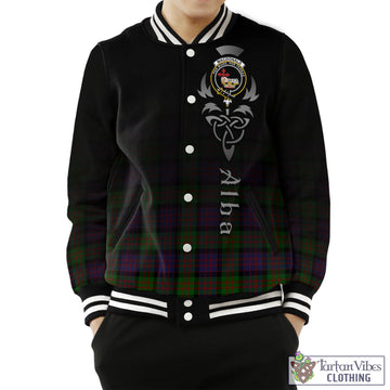 MacDonald (McDonald) Tartan Baseball Jacket Featuring Alba Gu Brath Family Crest Celtic Inspired