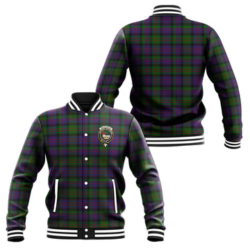 MacDonald (McDonald) Tartan Baseball Jacket with Family Crest