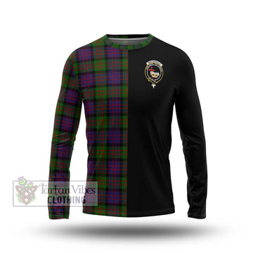 MacDonald (McDonald) Tartan Long Sleeve T-Shirt with Family Crest and Half Of Me Style