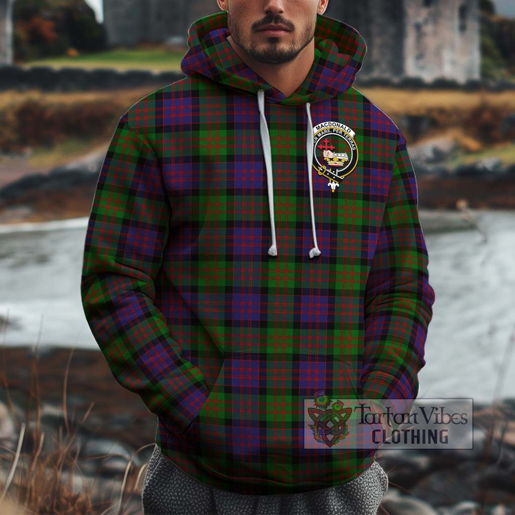 MacDonald (McDonald) Tartan Cotton Hoodie with Family Crest Pullover Hoodie XS - Tartan Vibes Clothing