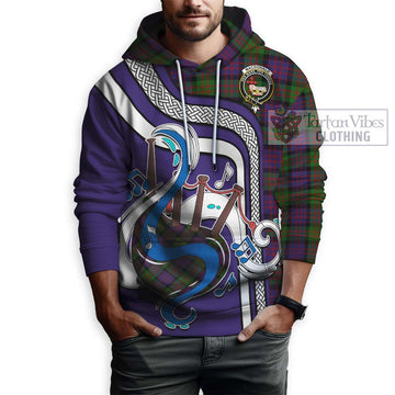 MacDonald (McDonald) Tartan Hoodie with Epic Bagpipe Style