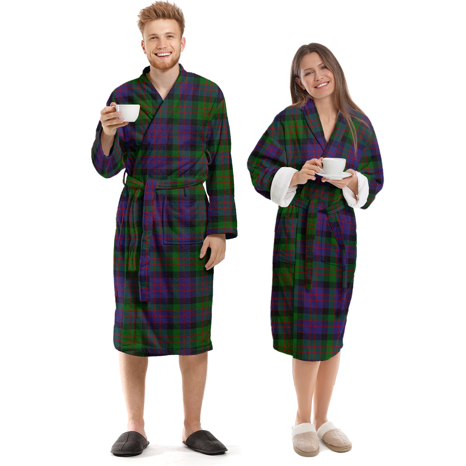 MacDonald (McDonald) Tartan Bathrobe Unisex S - Tartan Vibes Clothing