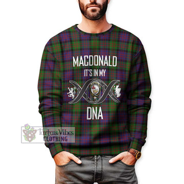 MacDonald (McDonald) Tartan Sweatshirt with Family Crest DNA In Me Style Unisex - Tartan Vibes Clothing