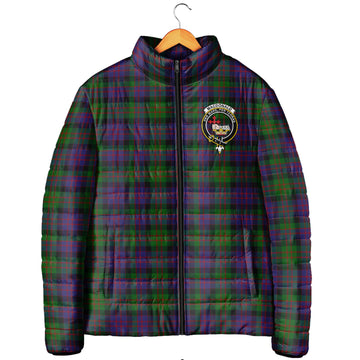 MacDonald (McDonald) Tartan Padded Jacket with Family Crest