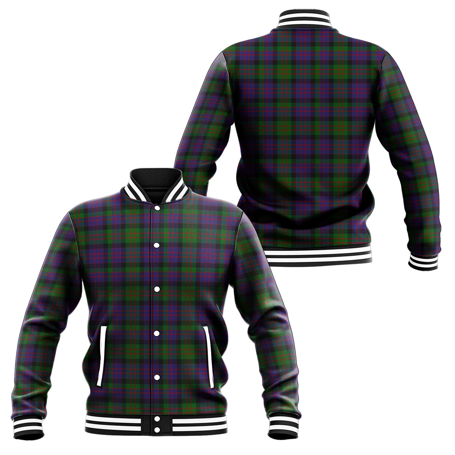 MacDonald (McDonald) Tartan Baseball Jacket Unisex - Tartan Vibes Clothing